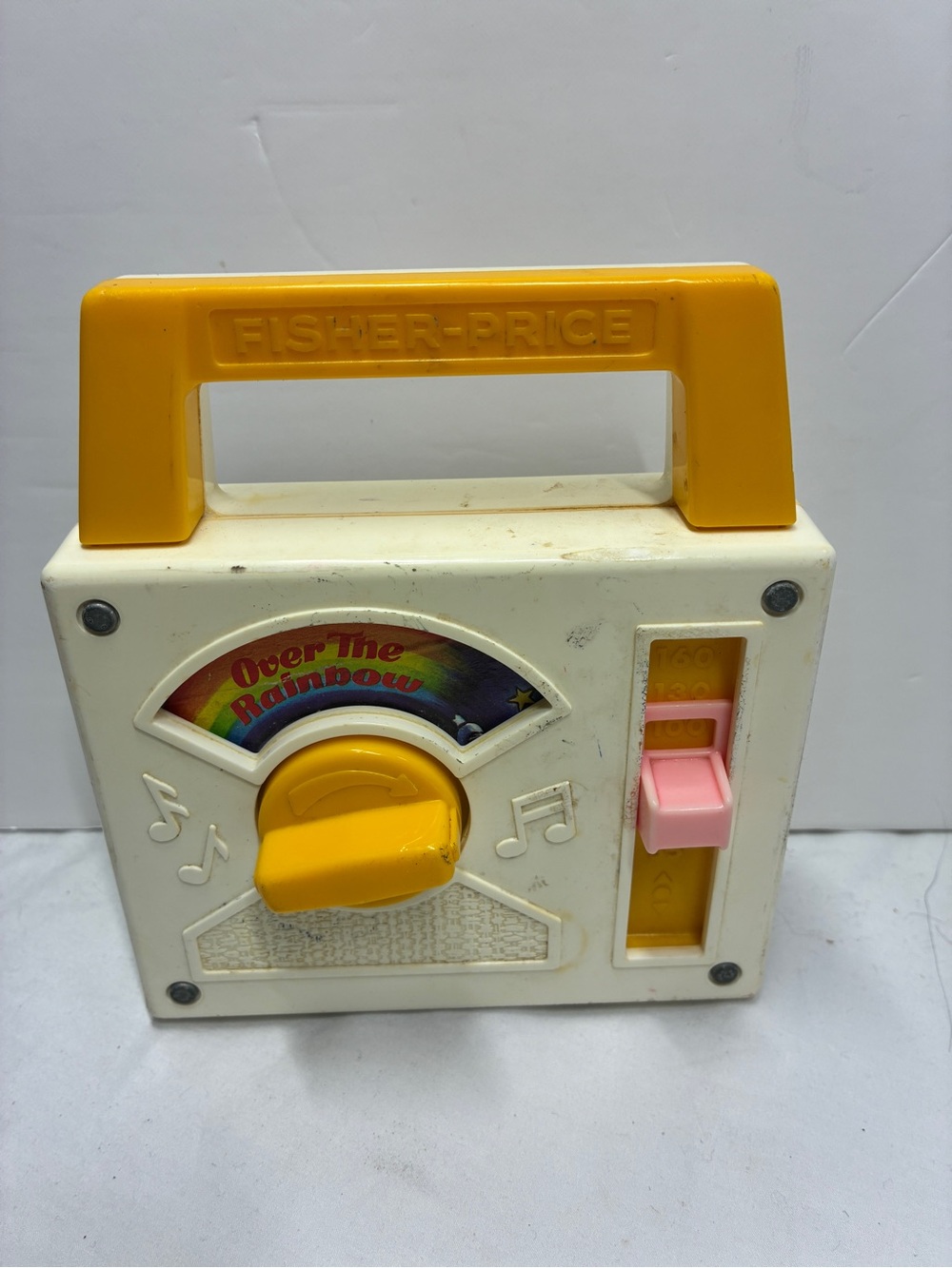 Vintage 1981 FISHER PRICE Over the Rainbow Radio Music Box Toy Windup & Works